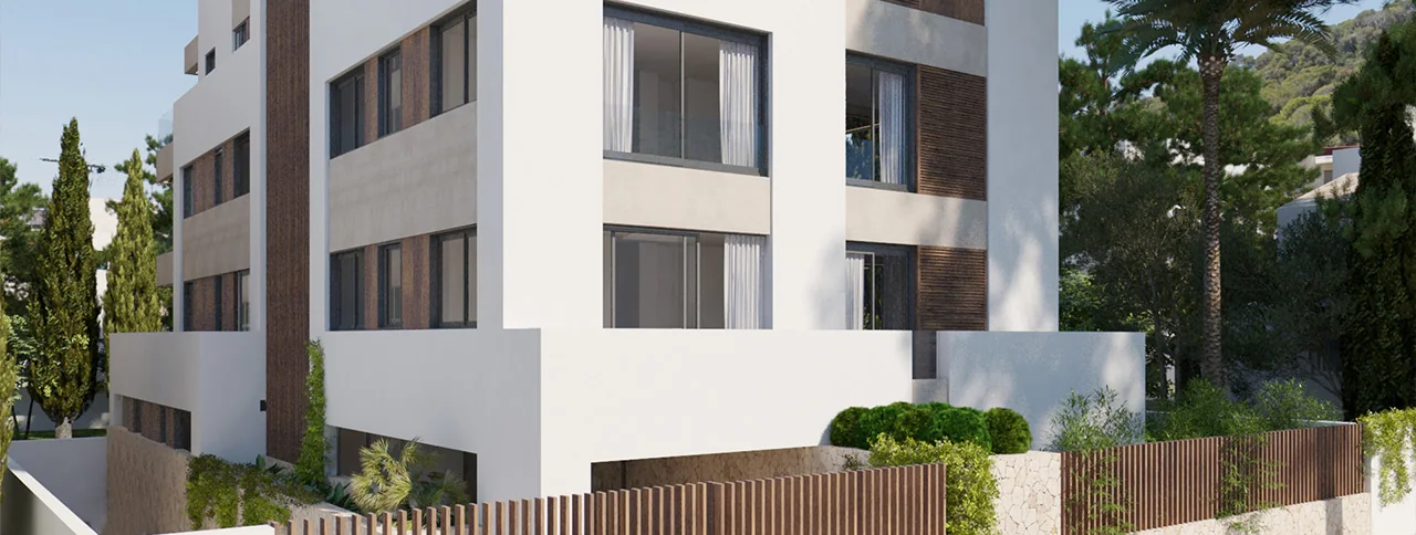 Visualisering: Exteriör, lägenhet till salu i El Terreno, Mallorca