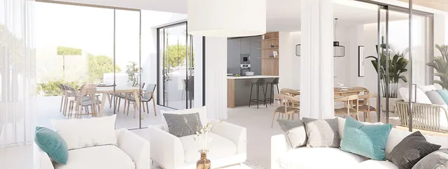 Visualisierung: Wohn- und Essbereich, Wohnung zum Kauf in El Terreno, Mallorca