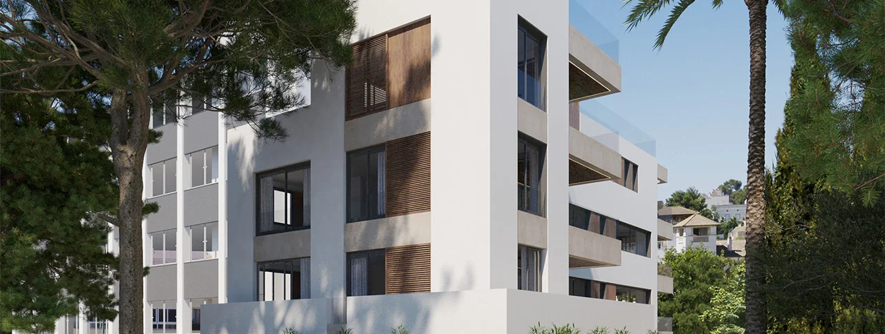 Visualisering: Exteriör, lägenhet till salu i El Terreno, Mallorca