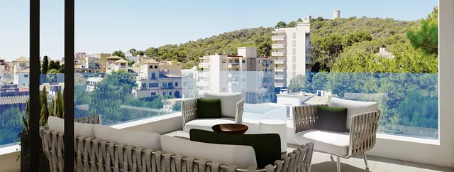 Visualisierung: Terrasse, Wohnung zum Kauf in El Terreno, Mallorca