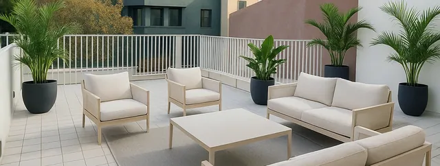 Visualisierung: Lounge im Freien, Wohnung zur Miete in El Terreno, Mallorca