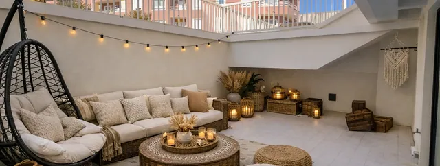 Visualisering: Lounge utomhus, lägenhet att hyra i El Terreno, Mallorca