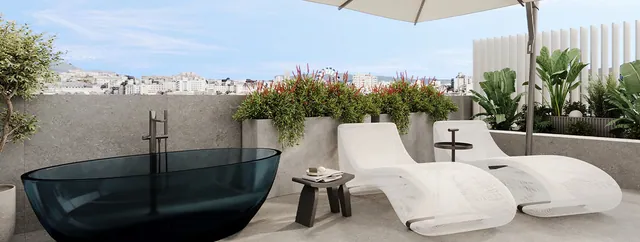 Visualisering: Terrass, lägenhet till salu i Palma, Mallorca