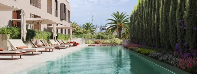 Visualisering: Pool, lägenhet till salu i Santa Catalina, Mallorca