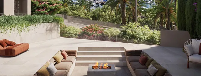 Visualisering: Lounge utomhus, lägenhet till salu i Santa Catalina, Mallorca