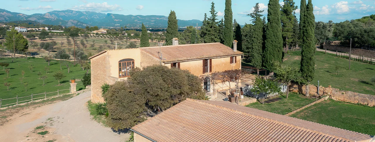 Flygvy, finca till salu i Palmas omgivningar, Mallorca