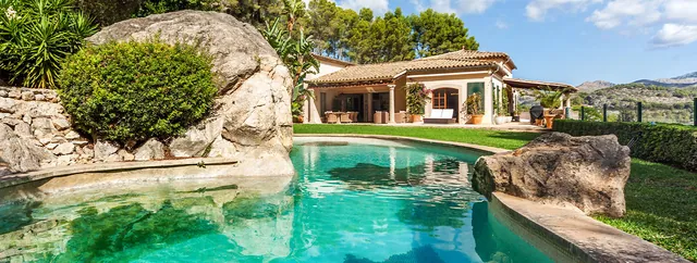 Pool, finca till salu i Port d'Andratx, Mallorca