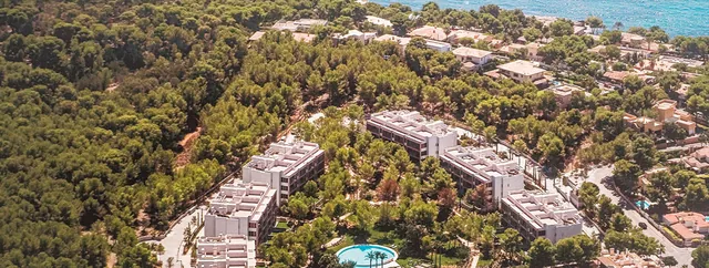 Flygvy med havsutsikt, takvåning till salu i Bendinat, Mallorca