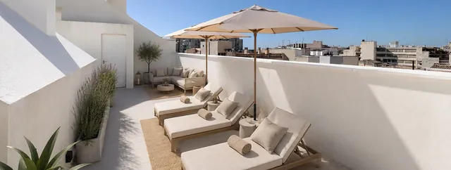 Visualisering: Takterrass, takvåning att hyra i El Terreno, Mallorca