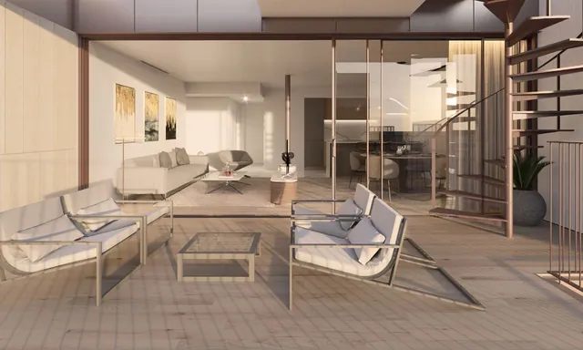 Visualisering: Terrass, takvåning till salu i Palma, Mallorca
