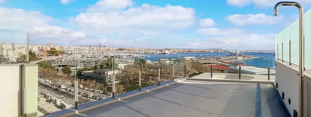 Takterrass med havsutsikt, takvåning till salu i Paseo Marítimo, Mallorca