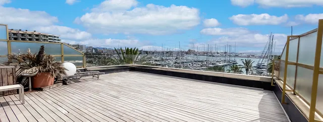 Takterrass med havsutsikt, takvåning till salu i Paseo Marítimo, Mallorca