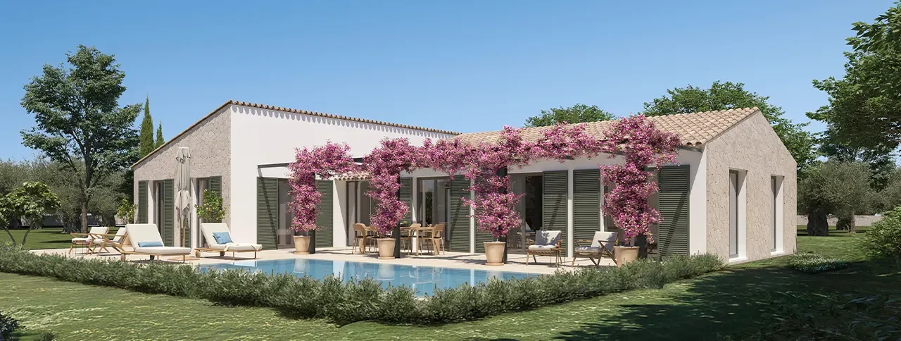 Visualisering: Exteriör, tomt till salu i Santa Maria del Camí, Mallorca