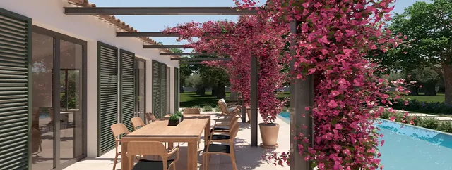 Visualisering: Matplats utomhus, tomt till salu i Santa Maria del Camí, Mallorca
