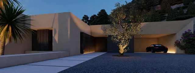 Visualisering: Entré, tomt till salu i Son Vida, Mallorca