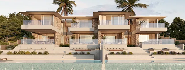 Visualisering: Exteriör, radhus till salu i Font de sa Cala, Mallorca