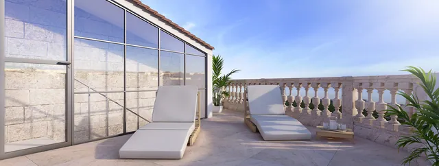 Visualisering: Takterrass, radhus till salu i Santa Catalina, Mallorca