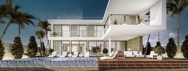Visualisering: Exteriör, villa till salu i Cala Vinyes, Mallorca