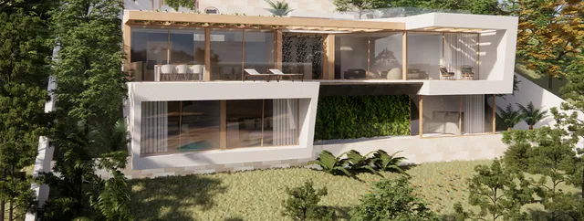 Visualisering: Exteriör, villa till salu i Costa de la Calma, Mallorca