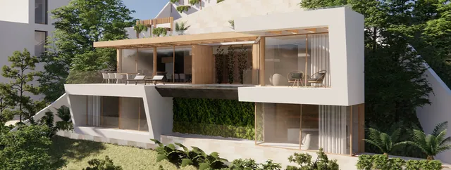Visualisering: Exteriör, villa till salu i Costa de la Calma, Mallorca