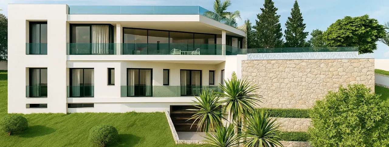 Visualisering: Exteriör, villa till salu i Costa d'en Blanes, Mallorca