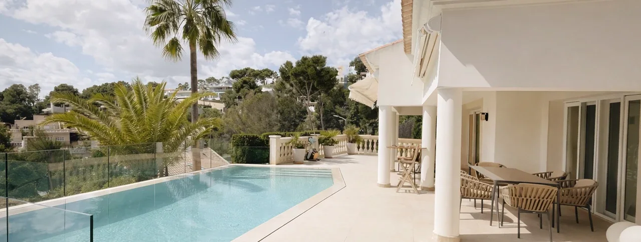 Poolterrass, villa att hyra i Costa d'en Blanes, Mallorca