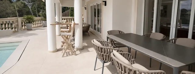 Matplats utomhus, villa att hyra i Costa d'en Blanes, Mallorca