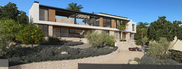 Visualisering: Exteriör, villa till salu i El Toro, Mallorca