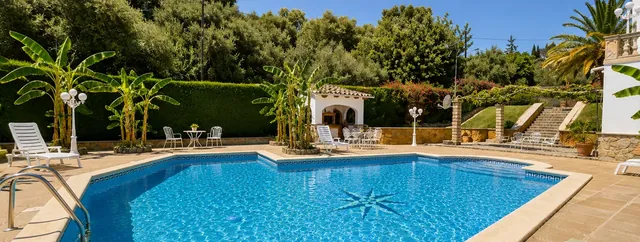 Poolterrass, villa till salu i Génova, Mallorca