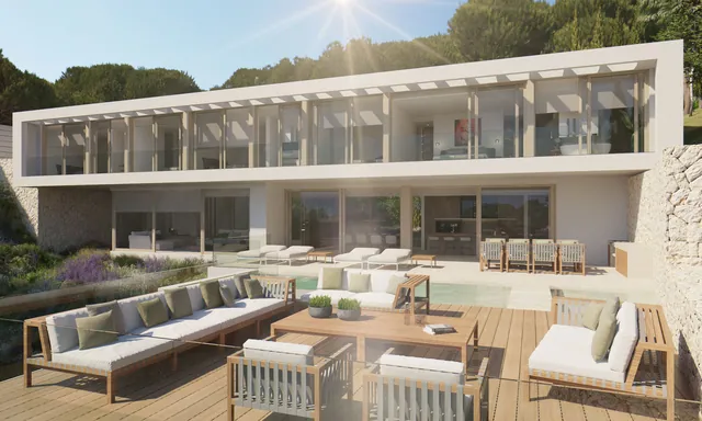 Visualisering: Exteriör, villa till salu i Puerto Portals, Mallorca