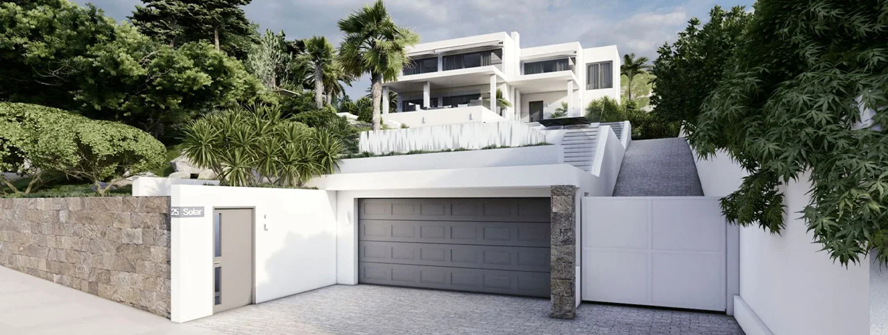 Visualisering: Exteriör, villa till salu i Santa Ponsa, Mallorca