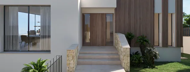 Visualisering: Entré, villa till salu i Santa Ponsa, Mallorca