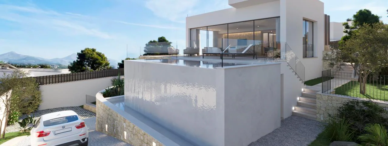 Visualisering: Exteriör, villa till salu i Santa Ponsa, Mallorca