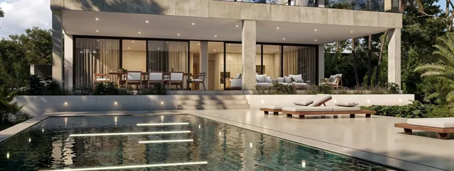 Visualisering: Pool, villa till salu i Santa Ponsa, Mallorca