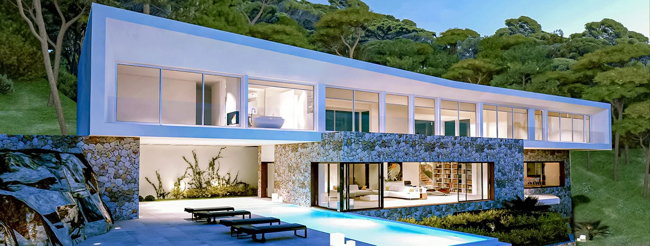 Visualisering: Exteriör, villa till salu i Sol de Mallorca, Mallorca