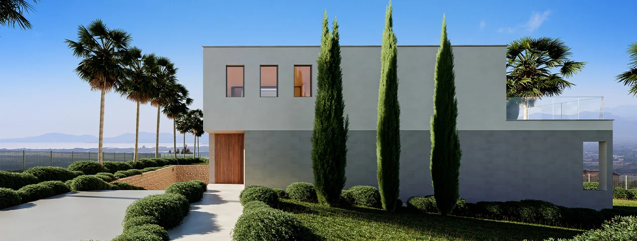 Visualisering: Fasad, villa till salu i Son Gual, Mallorca