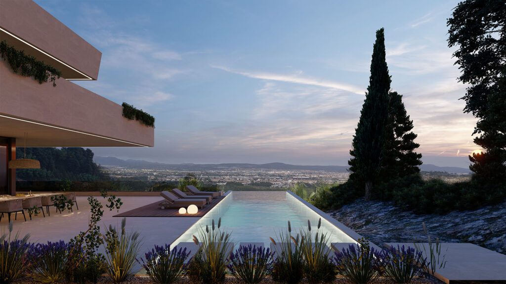 Atemberaubende Aussicht von einer Luxusvilla in Son Vida, Mallorca - Exklusive Immobilien