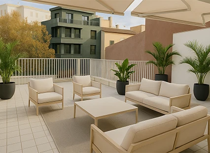 apartment palma el terreno for rent small